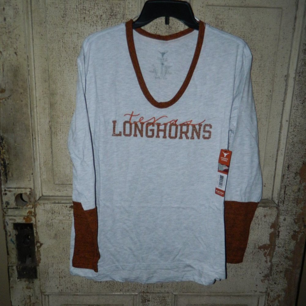 University of Texas Authentic Apparel Women's Texas Eleanor L/S Tee Sz L (R-16)